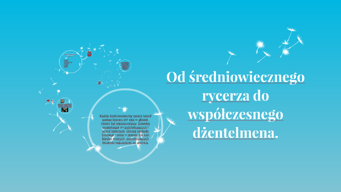 Od średniowiecznego Rycerza Do Współczesnego Dżentelmena