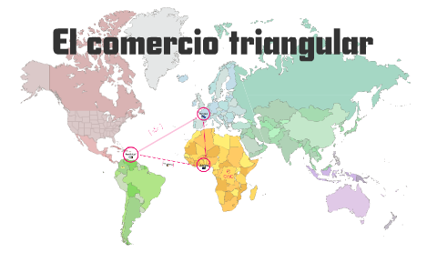 mapa de comercio triangular