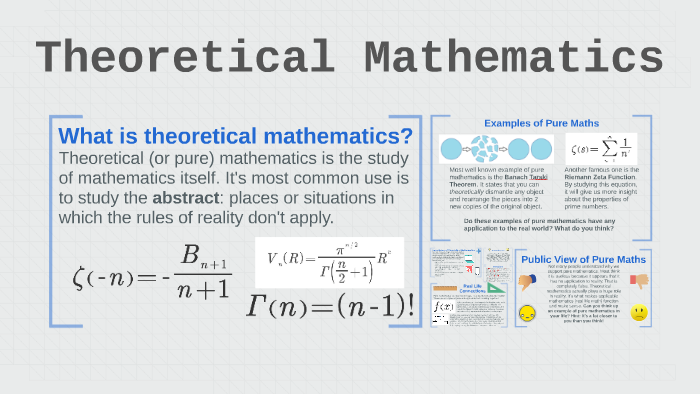 theoretical mathematics phd