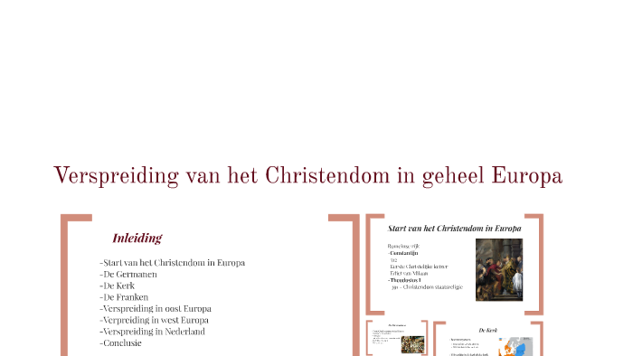 Verspreiding van het Christendom in geheel Europa by Loubna Bouroumia