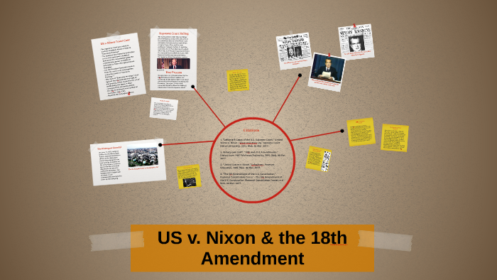 Us V Nixon And The 18th Amendment By Noah Barton On Prezi 