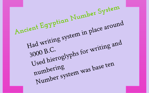 Ancient Egyptian Number System by Amy Merritt on Prezi