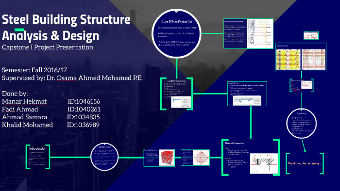 Steel Building Structure Analysis & Design by Khalid Hamad Mohamed on Prezi