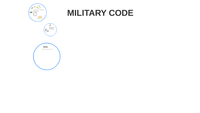 MILITARY CODE By Cassandra Floyd