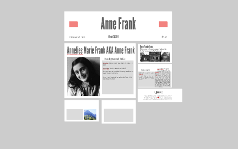 Anne Frank by Diamond Diaz on Prezi