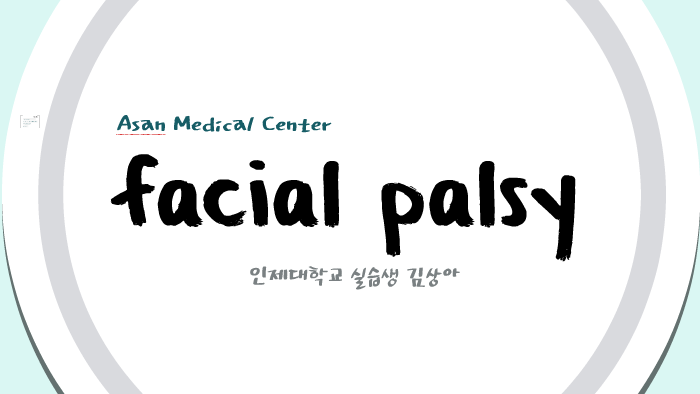 Facial Palsy Presentation By Sang A Kim