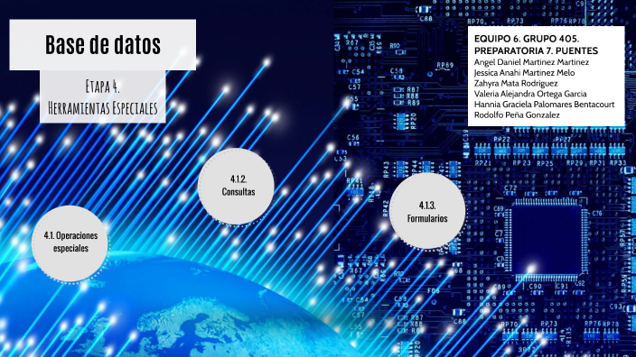 Base de datos: Etapa 4 Herramientas Especiales by Zahyra Rodriguez on Prezi