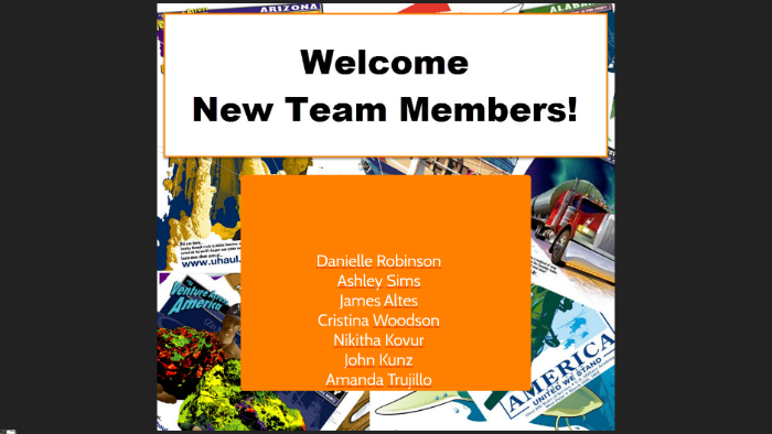 V2 - Welcome New Team Members! by Haley Magill on Prezi