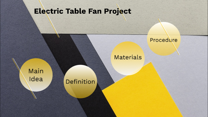 EEE125 Project - Table Fan  EEE125 - Basic Circuit Laboratory