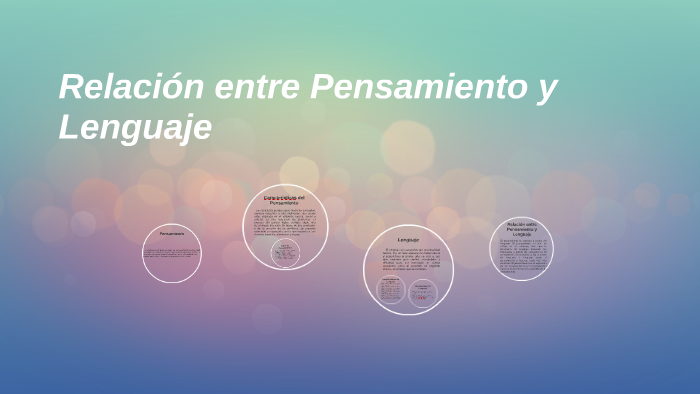 Relación Entre Pensamiento Y Lenguaje By Paola Ontiveros On Prezi