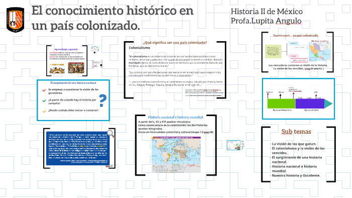El conocimiento histórico en un país colonizado by Guadalupe Angulo