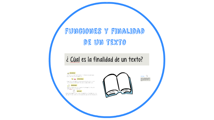 funciones y finalidad de un texto by denisse rivas on Prezi