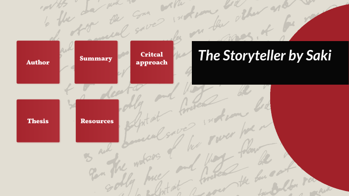 The Storyteller by Saki by Shomaaim Ahmed on Prezi