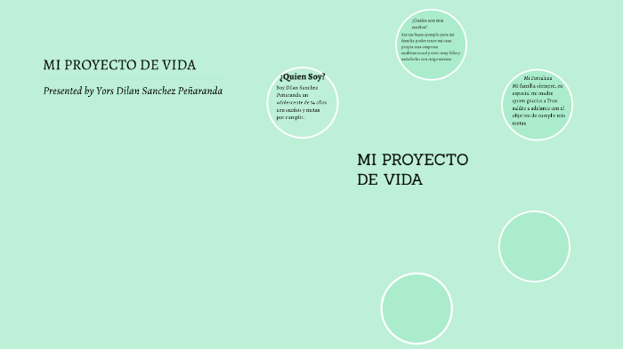 MI PROYECTO DE VIDA by Dilan Sanchez on Prezi
