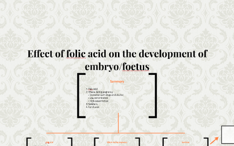 Effect of folic acid on the development of embryo/foetus by Pauline ...