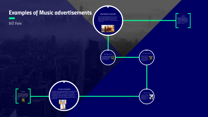 Examples of Music advertisements by Shenfield Media on Prezi