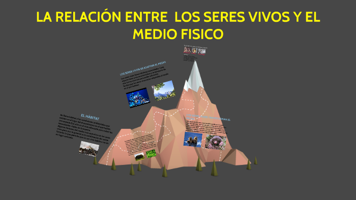 LA RELACION ENTRE LOS SERES VIVOS Y EL MEDIO FISIO by JULIA MONTERO