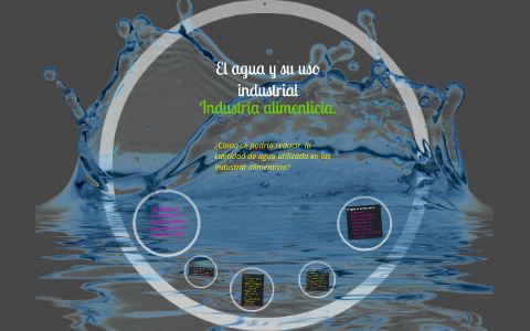 El uso del agua en la industria. by on Prezi