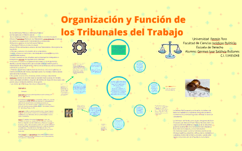 Organización Y Función De Los Tribunales Del Trabajo By GERMAN SALDIVIA ...