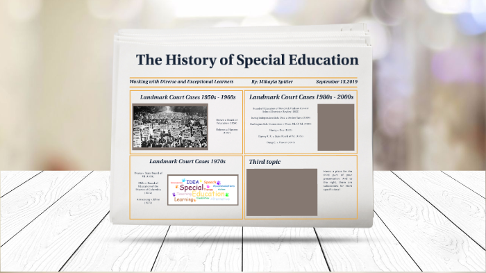 The History of Special Education by Mikayla Spitler on Prezi