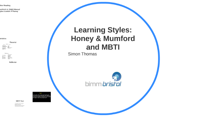 Learning Styles Honey And Mumford And Mbti By Simon Thomas On Prezi 8849