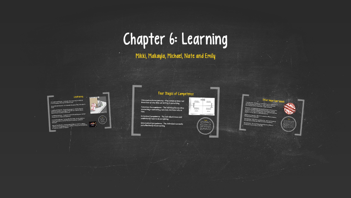 Chapter 6: Learning by Emily Jackson on Prezi
