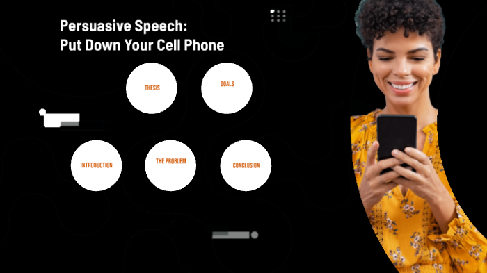 the use of cellular phones in school persuasive speech