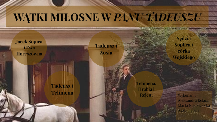 Wątki Miłosne Pan Tadeusz