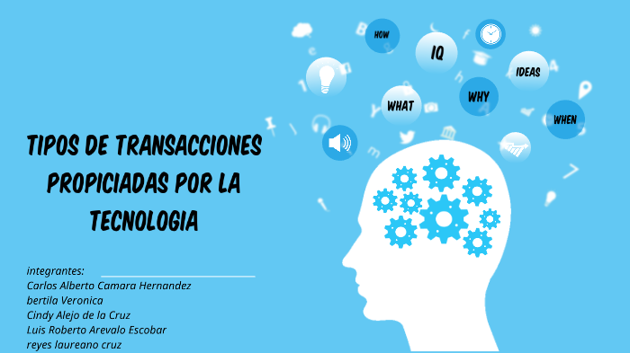 Tipos de transacciones propiciadas por la tecnología by carlos_Cach