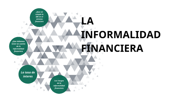 LA INFORMALIDAD FINANCIERA By Eilyn Garcia On Prezi