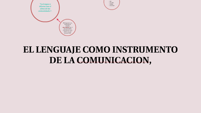EL LENGUAJE COMO INSTRUMENTO DE LA COMUNICACION, by tatiana rodriguez ...
