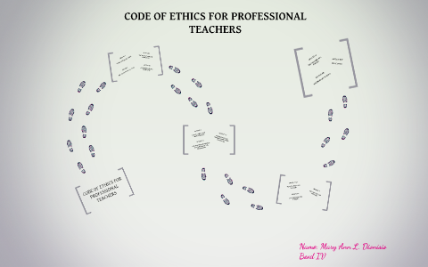 Code Of Ethics For Professional Teachers By Mheanne Dionisio