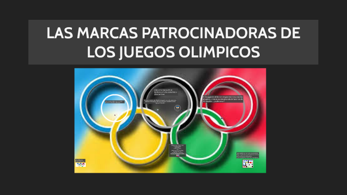 LAS MARCAS PATROCINADORAS DE LOS JUEGOS OLIMPICOS By Luis Demetrio ...