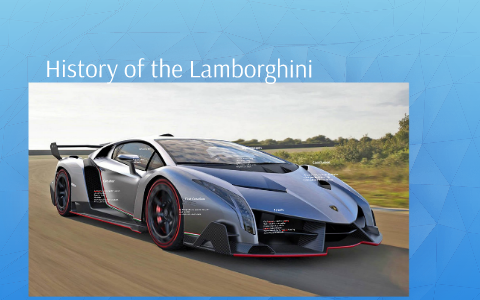 History of the Lamborghini Veneno by