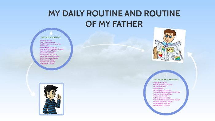 daily routine of my father essay