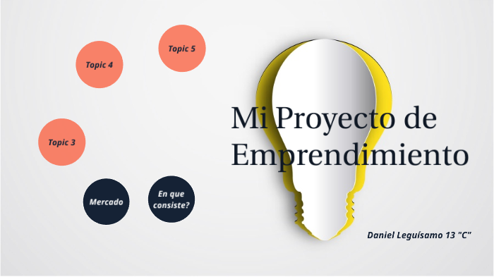 Mi proyecto de Emprendimiento by Daniel Leguísamo on Prezi