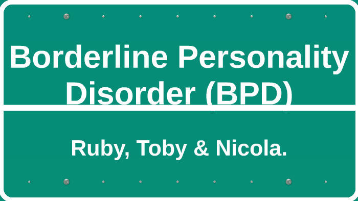 Borderline Personality Disorder (BPD) by Nicola Connell