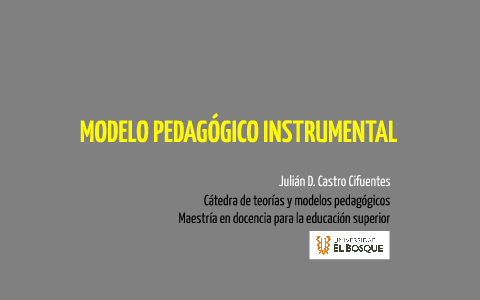 Modelo pedagógico instrumental by Julian Castro