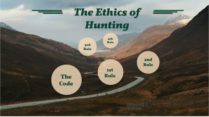 Ethics Of Hunting By Sam Moore