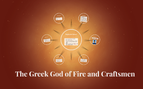 greek god of fire and craftsmen