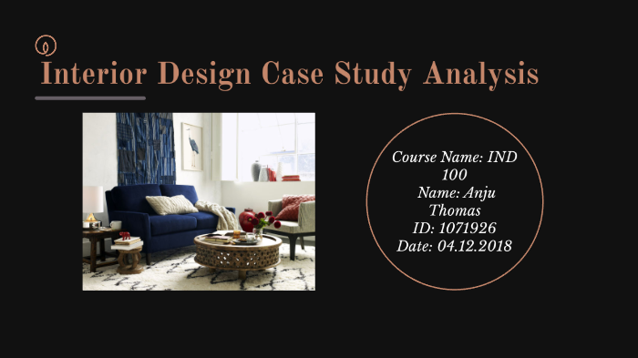 interior design case study analysis