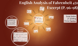 English Analysis Of Fahrenheit 451 Excerpt By Sonia Santos