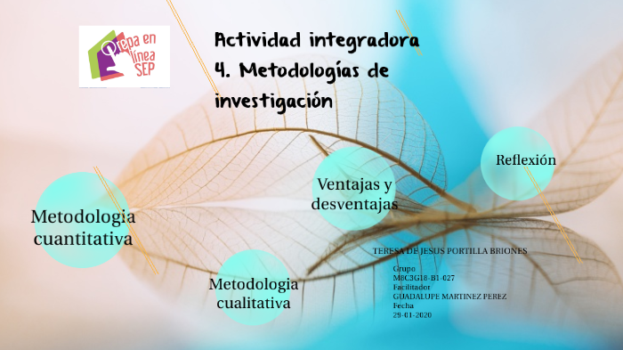 Actividad integradora 4. Metodologías de investigación by teresa