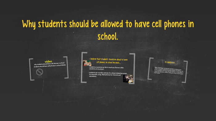 Why students should be allowed to have cell phones in school by Nicole ...