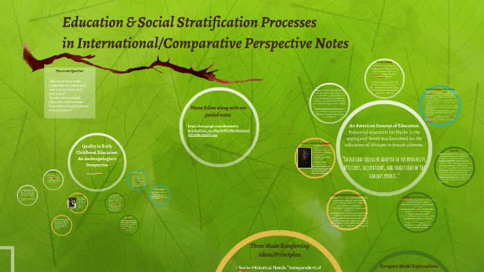 Education & Social Stratification Processes in International ...