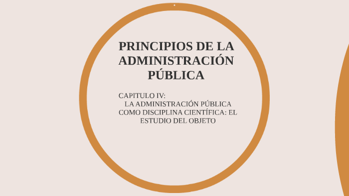 PRINCIPIOS DE LA ADMINISTRACION PUBLICA by Gaby Mendoza