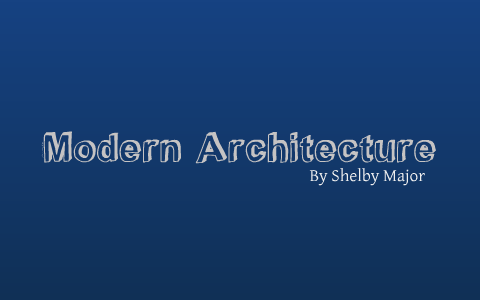 modern architecture research papers