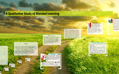 qualitative research title about blended learning