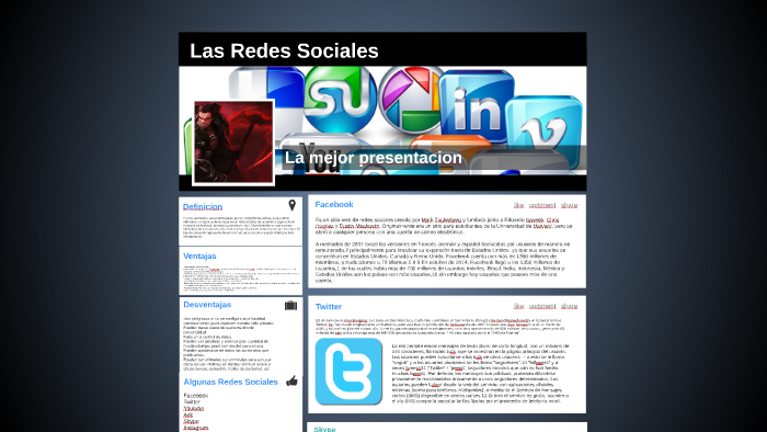 Las Redes Sociales by Jose Sky Perez on Prezi