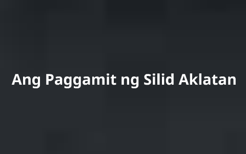 Ang Paggamit Ng Silid Aklatan By Arjhon Coronado